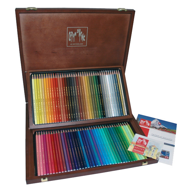 Coffret bois 80 crayons Caran d'Ache Supracolor Soft