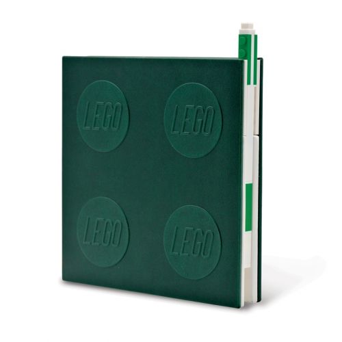 Lego 2.0 Locking Notebook with Gel Pen: Green