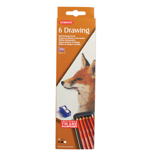 Derwent Drawing 6 Pencil Tin Set