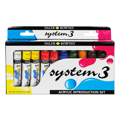 Daler-Rowney Graduate Acrylic Paint Set, 10-Tube Assorted Colors, 38ml -  Acrylic Painting Supplies for Artists and Students - Acrylic Paints for