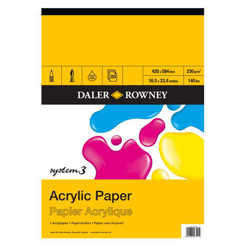 Daler Rowney System 3 Acrylic Painting Pad: A3