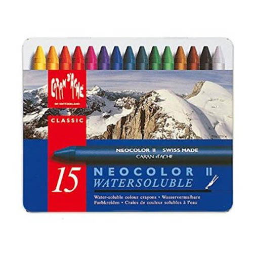 Neocolor II Aquarelle Water Soluble Wax Pastels Prussian blue (pack of 10)  