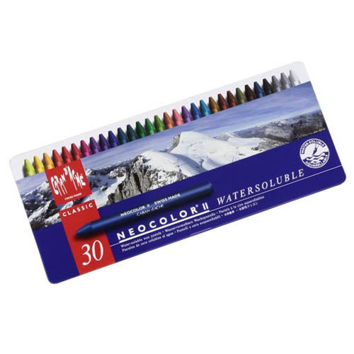 Caran D'Ache NEOCOLOR II Watersoluble Crayon Set of 30 - Art and Frame of  Sarasota