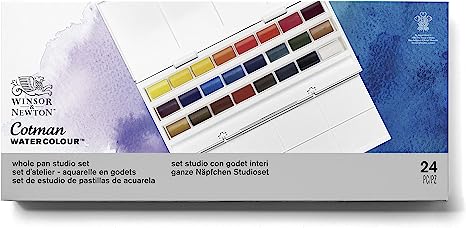 Winsor & Newton : Professional Watercolour : Field Box : Set Of 12 Half  Pans